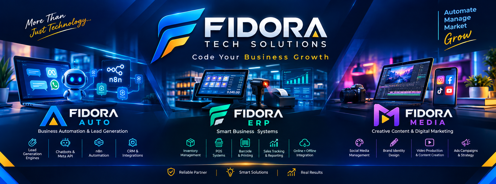 FIDORA Tech Solutions — Full Stack Overview